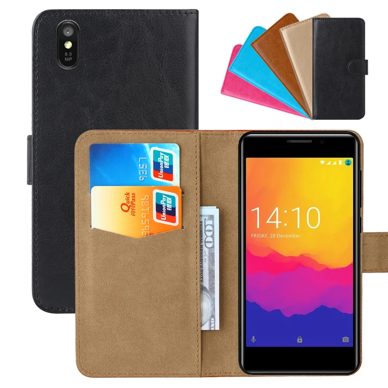 Роскошный чехол бумажник для Prestigio Muze U3 LTE из искусственной кожи в стиле ретро с