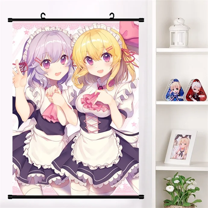 E Япония Аниме TouHou проект Хакурей рейму Косплей настенный свиток Фреска плакат Настенные подвесные плакаты Otaku домашний художественный Декор коллекционные подарки - Цвет: E