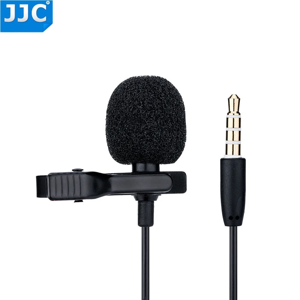 Проводной всенаправленный петличный микрофон JJC 3 5 мм/4 м для iPhone X Xs Plus 8 7 7plus 6S 6 7Plus