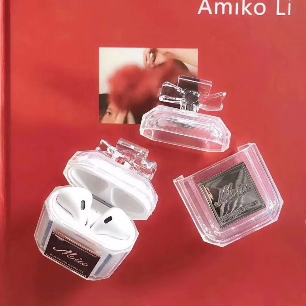 Франция флакон духов защитный чехол для Apple Bluetooth беспроводной Airpods Роскошный sans