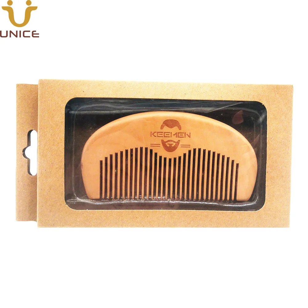 100 шт./лот индивидуальный ярлык с вашим логотипом расчески для волос бороды