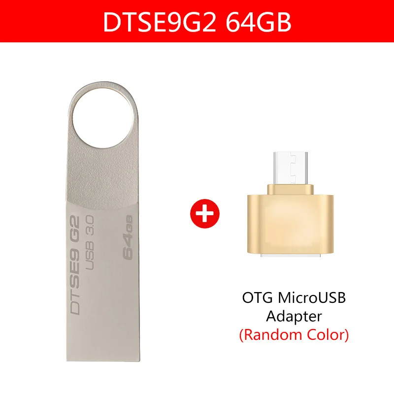 Kingston USB 64 GB DataTraveler USB флэш-накопитель 3,0 флешки U Stick DTSE9G2 флеш-накопитель металлический 64 GB флэш-память