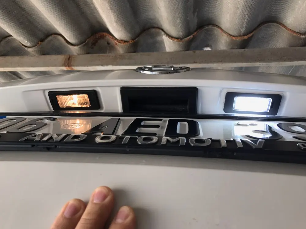 2 шт. без ошибок светодиодный номерной знак светильник для Skoda Октавия Рапид Fabia Yeti Superb B6