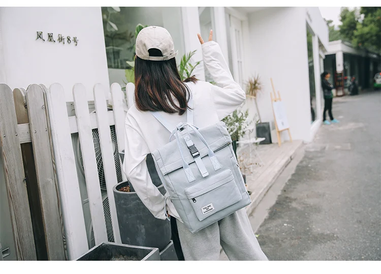 Модная хлопковая ткань для подростков Mochila, школьная сумка для девочек, женский рюкзак, черная школьная сумка, женский рюкзак для книг