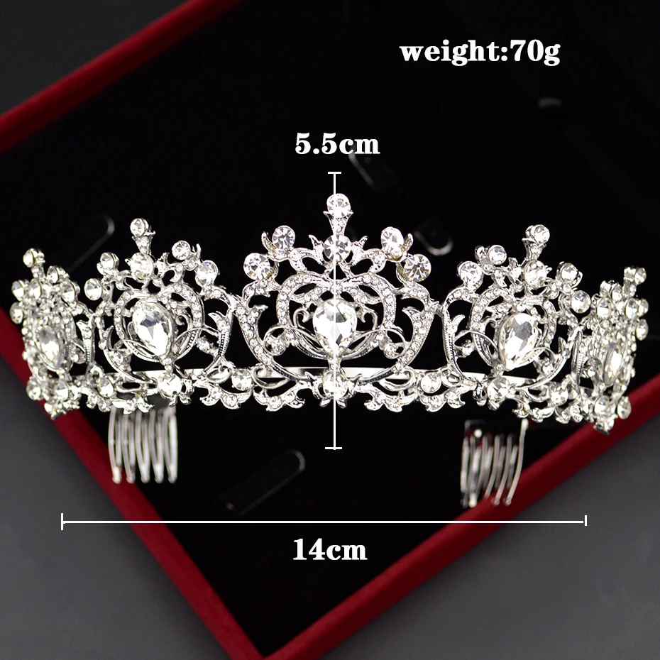 Яркая роскошная женская Корона ручной работы с кристаллами | Украшения и