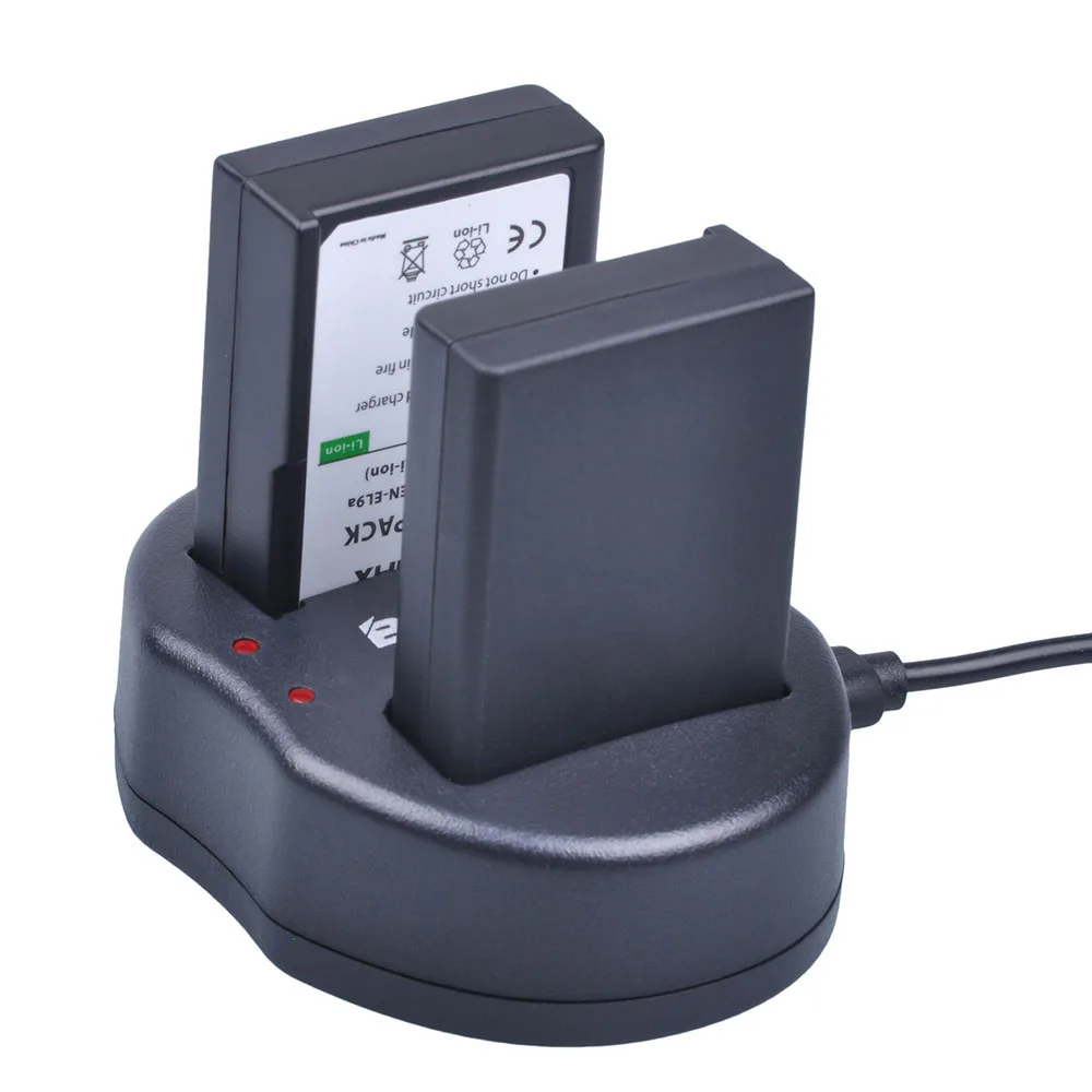 3 шт. 1800 мАч EN-EL9 EN-EL9a EN EL9 Литий-ионный аккумулятор + USB двойное зарядное устройство