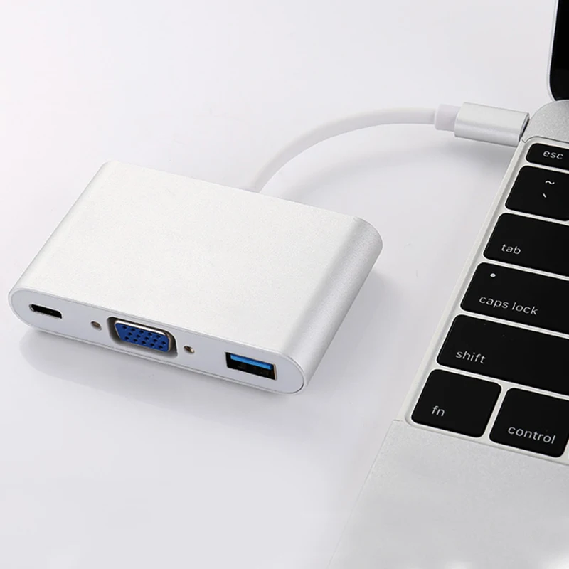 Новый Тип C USB 3 1 к USB-C 4K HDMI 0 адаптер в концентратор для Apple Macbook | Электроника