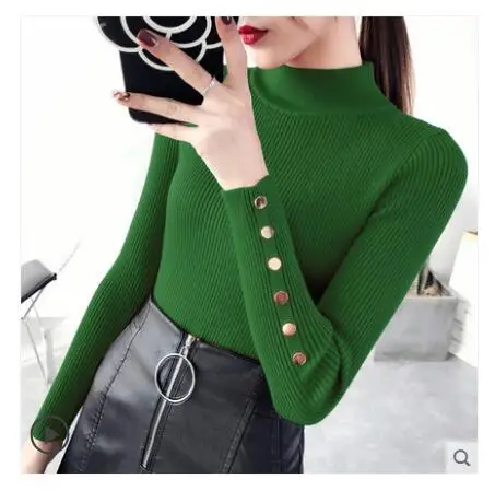 Turquoise colour Lcybhe/ весенний свитер с эластичным вязаным модным sweaters-jd-0040 - Цвет: Turquoise colour