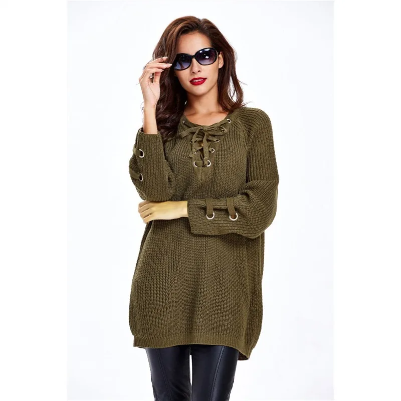 Женский свитер с длинным рукавом UIDEAZONE повседневный Свободный пуловер на