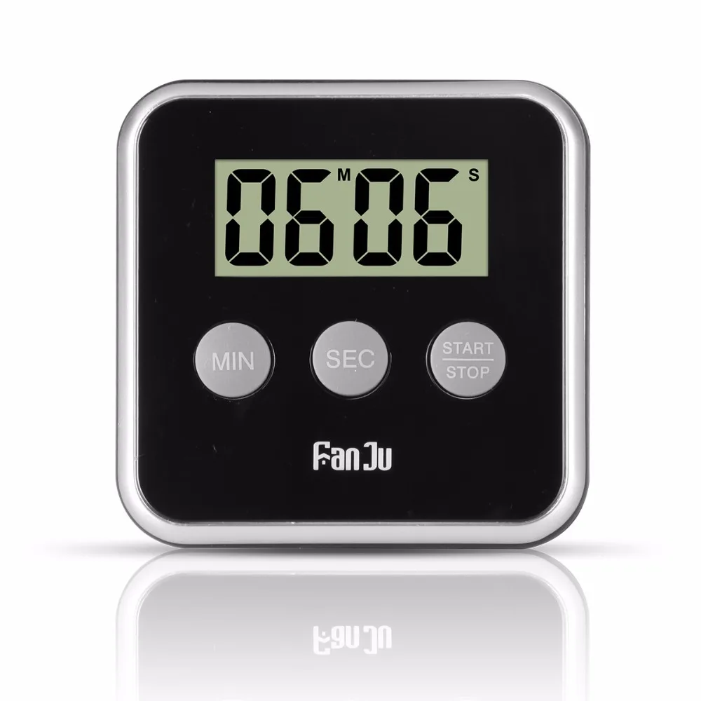 FanJu FJ231 цифровой кухонный таймер с ЖК дисплеем магнитные часы обратного отсчета