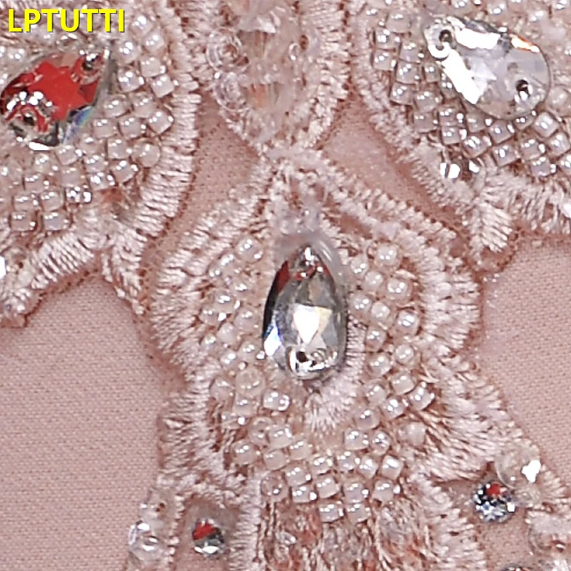 

LPTUTTI Crystal Beading Plus Size New For Women Elegant Date Ceremony Party Prom Gown Formal Gala Luxury Long Evening Dresses