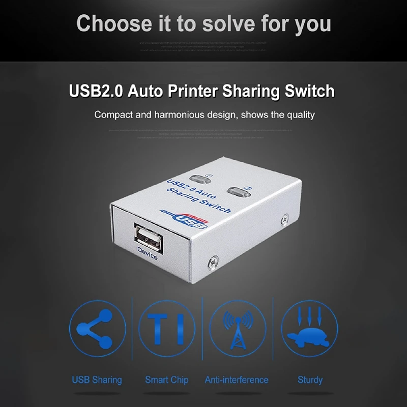 Usb2.0 разделяющее устройство для принтера Автоматический Обмен переключатель