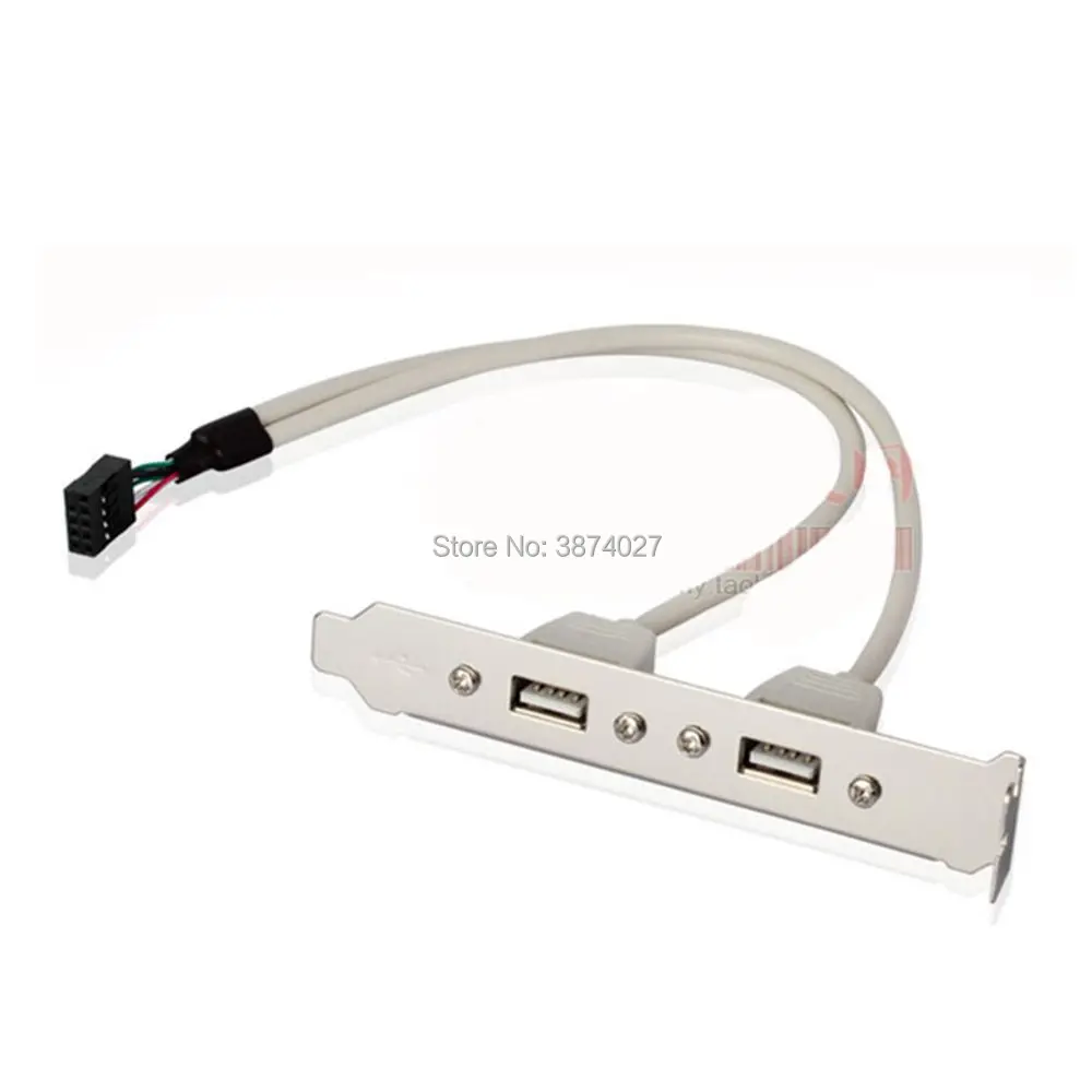 Компьютерное шасси PCI бит USB 2 0 дефлектор разъем адаптер задний линия 2USB 4USB