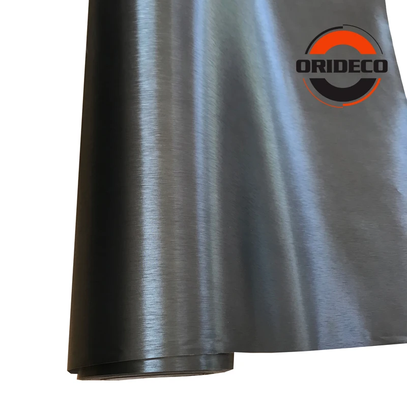 Темно серый металлик матовый хром Виниловая пленка для отделки автомобиля ORINO