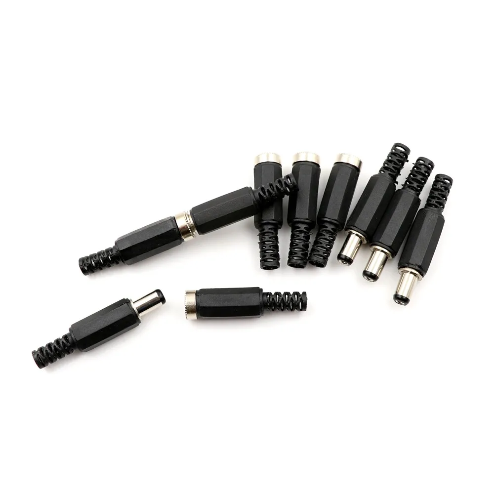 10 шт 12V 3A Пластик мужской Вилки + муфтовый стыковочный переводник Панель