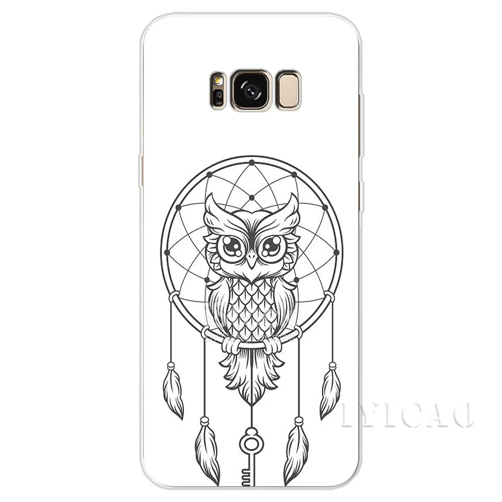 IYICAO рисунками животных совы Жесткий Чехол для Samsung Galaxy A3 A5 2015 2016 2017 A6 A7 A8 A9 плюс 2018