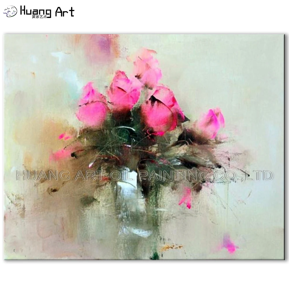 Картина маслом на холсте Розовые цветы|oil painting|paintings on canvasoil painting canvas |