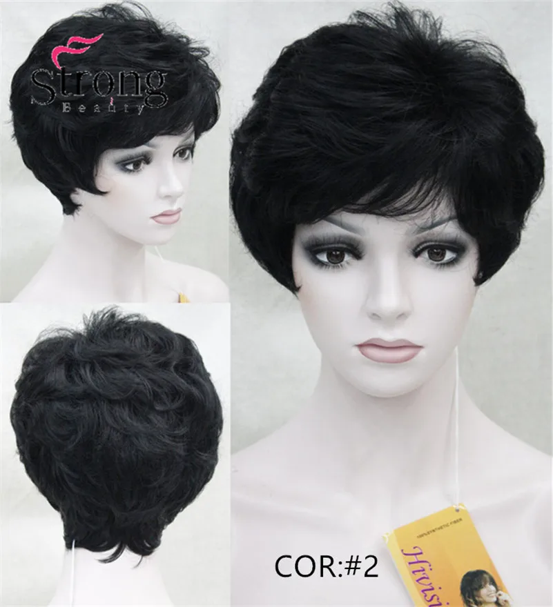 StrongBeauty женский короткий синтетический парик из натуральных волос, светильник, парик из коричневых волос