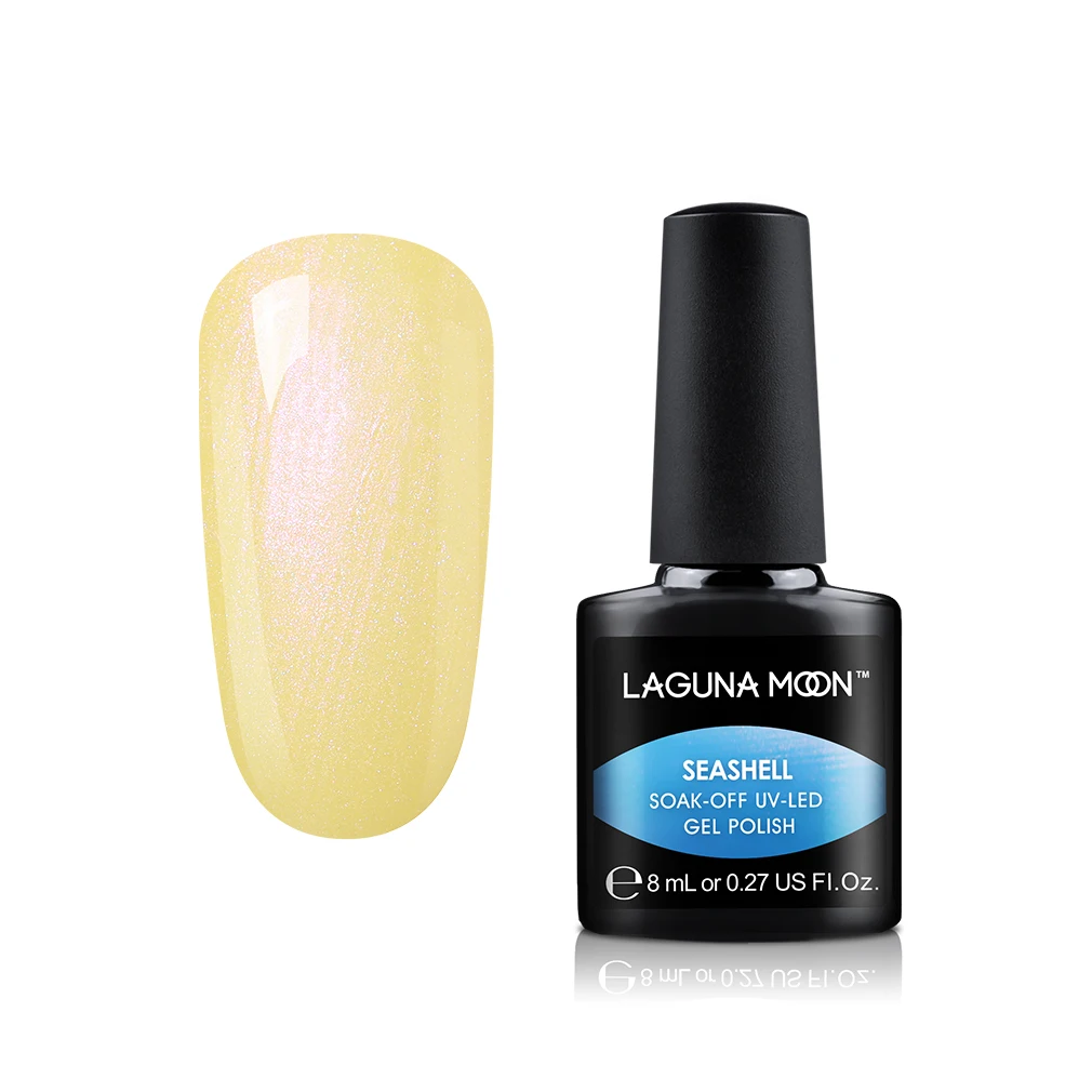 Lagunamoon Newest Shell Glitter UV Gel Nail Polish Nail Art DIY Design Soak Off UV LED Long Lasting Varnish Nail Paint Lacquer - Цвет: 18