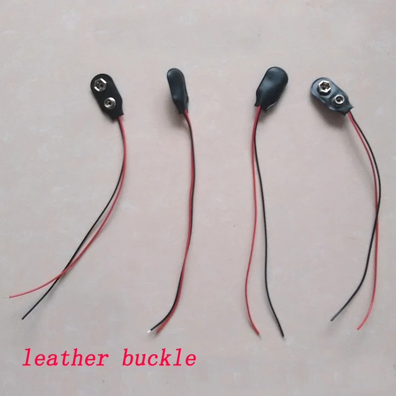 

20pcs 15cm Black Red Cable Connection 9V Battery Clips Connector Buckle Wire Connecting Head for DIY Assembly