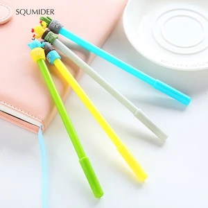 SQUMIDER 4 цвета Творческий горшок для кактуса растений гелевая ручка 0,5 мм черные чернила ручки канцелярские школьные принадлежности