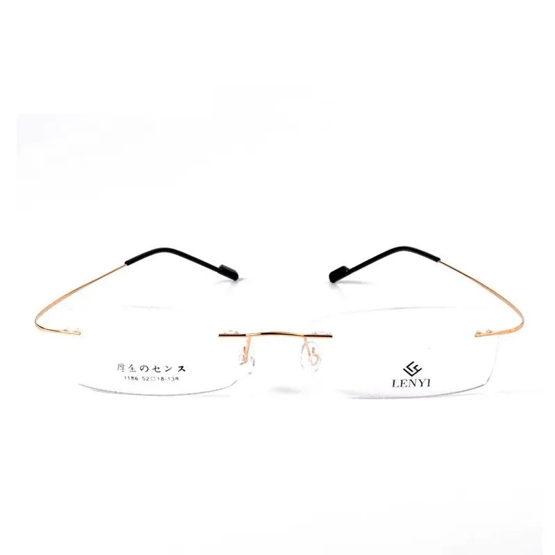 Супер свет памяти титановые мужская очки без оправы кадров|eyeglass frames women|eyeglass for
