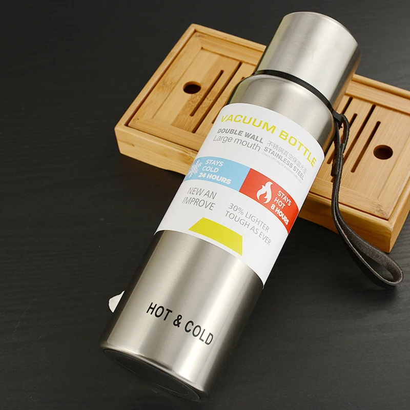 1000 мл российские военный Стиль термос большой Ёмкость Нержавеющая сталь бутылка