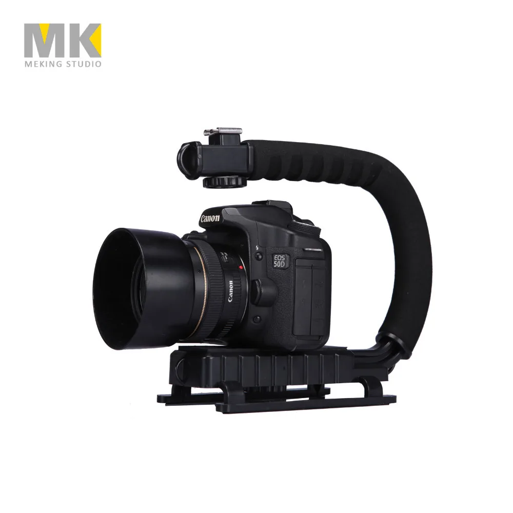 

Selens DV C shaped Camera Handheld Holder flash bracket U-hand Motion Stabilizer stable frame Grip for video 5d2 DSLR SLR