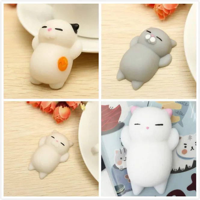 Kawaii японское животное Моти ленивая кошка Мини сжимаемая мягкая медленно