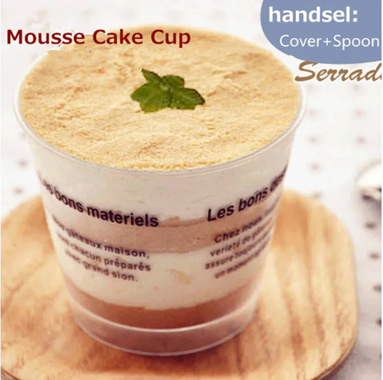 40 шт стакан для Тирамису оптовая продажа одноразовые пластиковые чашки мусс торт