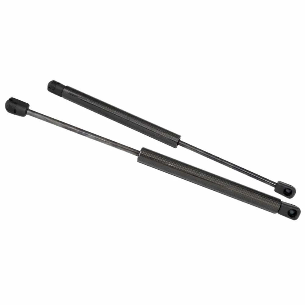 Black Carbon Fiber Демпфер для Toyota Avalon седан 2000 2001 2002 2003 2004 371 мм Пневматическая Пружина подъемные опорные стойки, распорки ударов капюшон передний капот - Цвет: Black Carbon Fiber