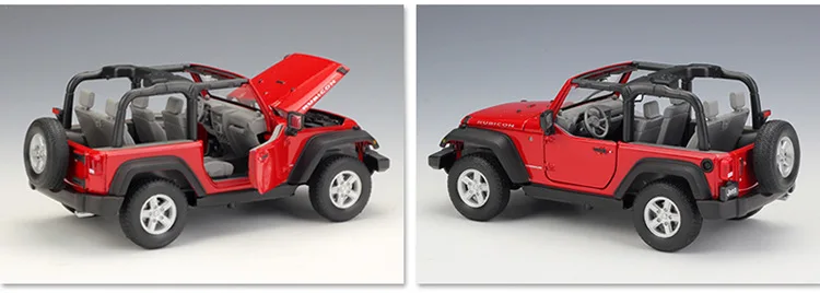WELLY 1/24 масштаб США 2007 Jeep Wrangler SUV литая модель металлическая модель автомобиля игрушка для подарка/коллекции/украшения/детей