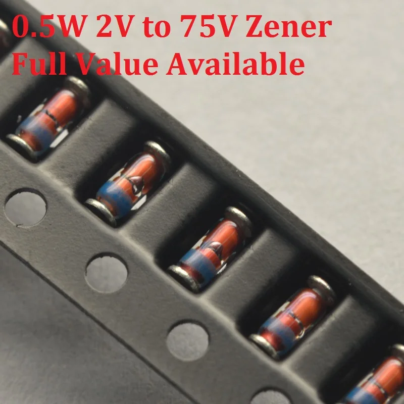 Диод Зенера 200 шт. 1/2 Вт ZMM 2V0 2 V 4 3V 7 3 6 9 5 1 8 2V2/2V4/2V7/3V3/3V LL34 0 W|Диоды| |