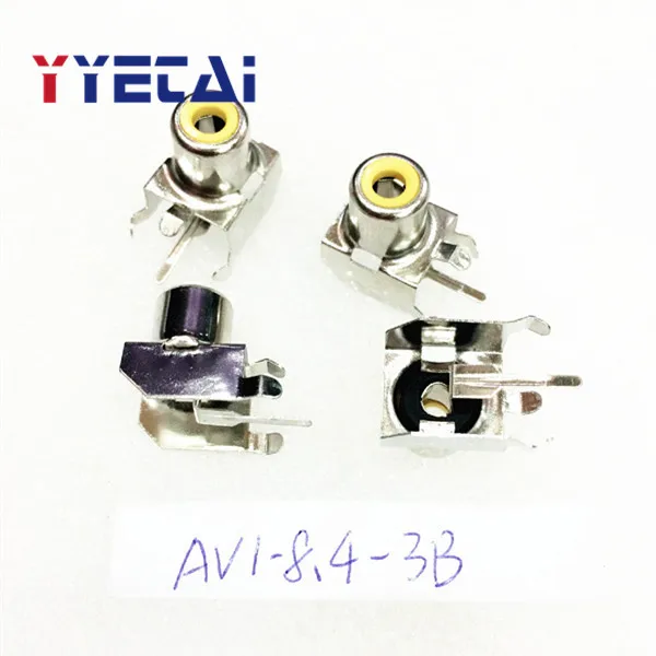

10 шт. разъем RCA одно отверстие AV ядро гнездо 2 средства ухода за кожей стоп PCB Сварки разъем для аудио-видео лотоса сиденье AV1-8.4-3B DD