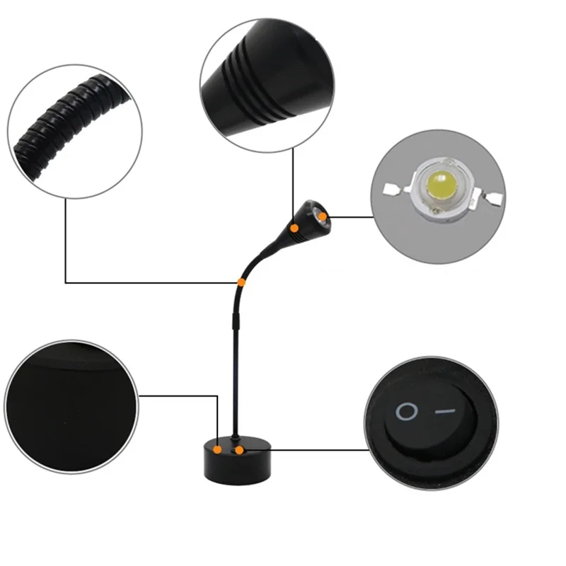 Аварийная портативная Светодиодная лампа с длинным полюсом 1 Вт 3 Вт|Светодиодные