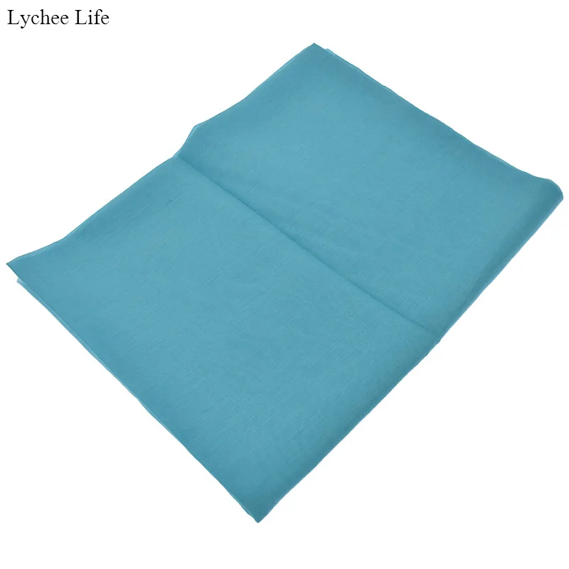 Lychee Life Simple Style Handmade Garment Craft Fabric Soft Silk Cotton Lining For Women DIY Patchwork Clothes Decoration | Дом и сад