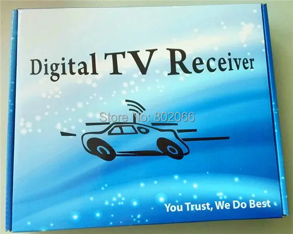 Новинка 2014 года автомобильный DVB-T DVBT MPEG-4 HD тюнер цифровой ТВ-приемник двойная