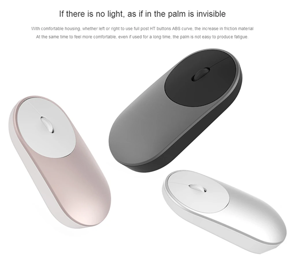 Оригинальная беспроводная мышь Xiaomi портативные игровые мыши Bluetooth WiFi офисные мыши из алюминиевого сплава для ноутбука Macbook