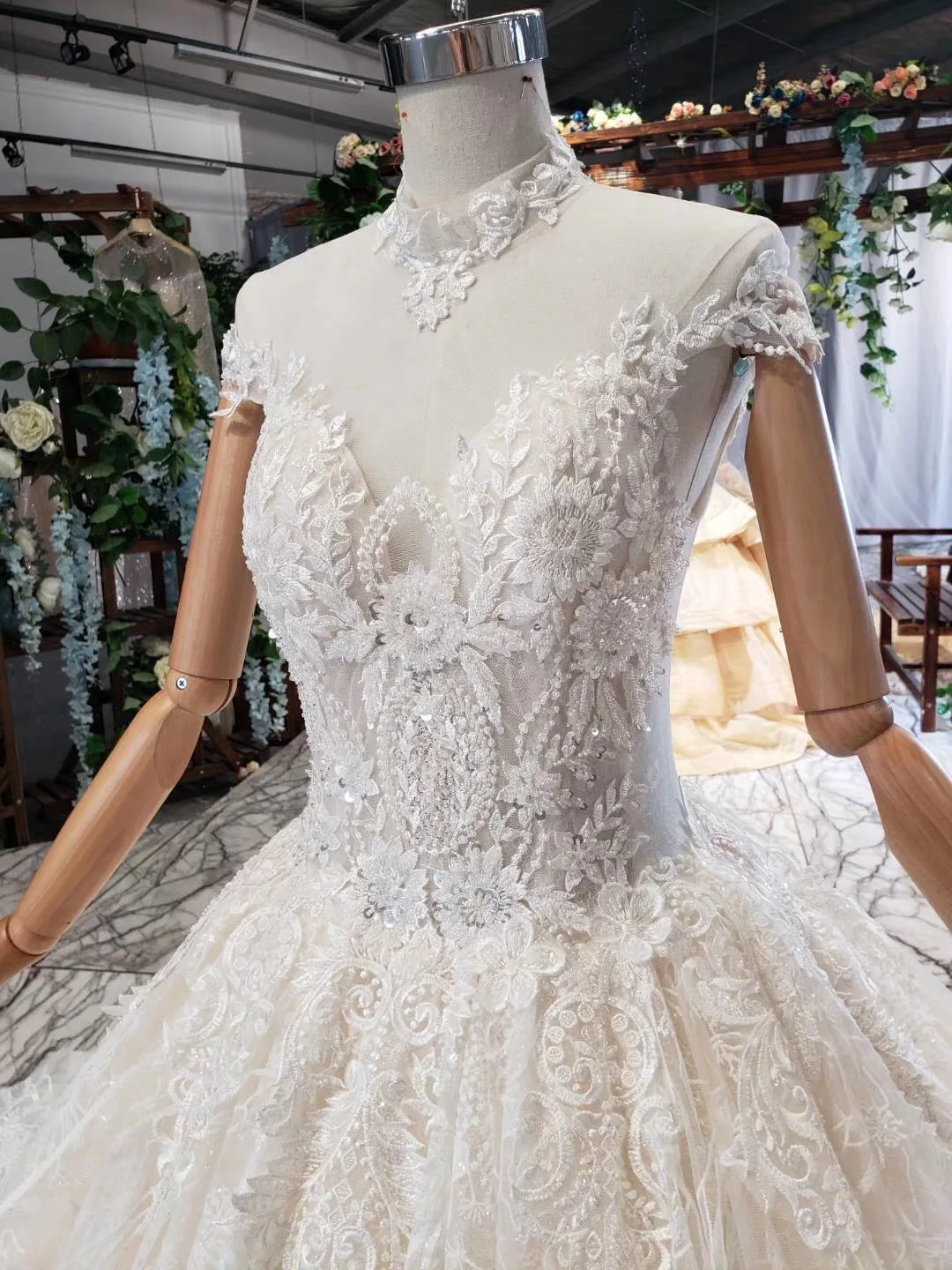 Роскошные свадебные платья 2019 Vestido De Noiva Princesa Boho блестящее Свадебное бальное