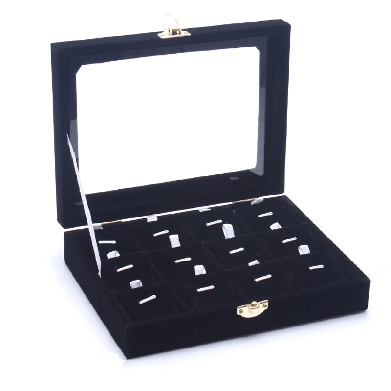 

Fashion Jewelry Organizer Cufflinks Display Holder Casket Necklace Pendant Box Showcase Tray For Jewlery Gift Boxes For Girls