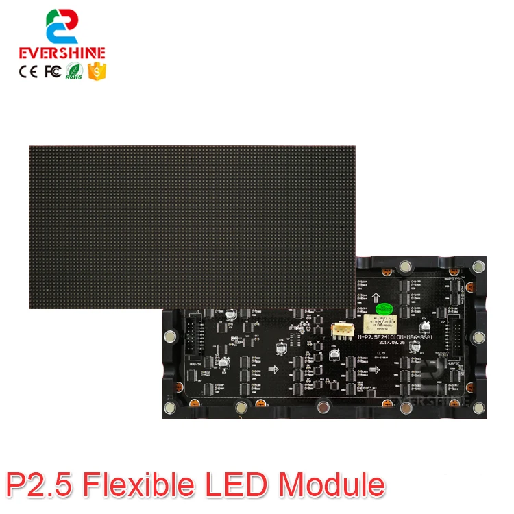HD P2.5 гибкий светодиодный светильник для помещений moduel 96*48 пикселей полноцветный
