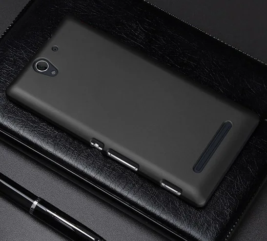 Для sony Xperia C3 чехол матовый чехол для sony C3 твердый пластиковый чехол на заднюю панель для sony Xperia C3 D2533 D2502 S55T чехол для телефона s - Цвет: Черный