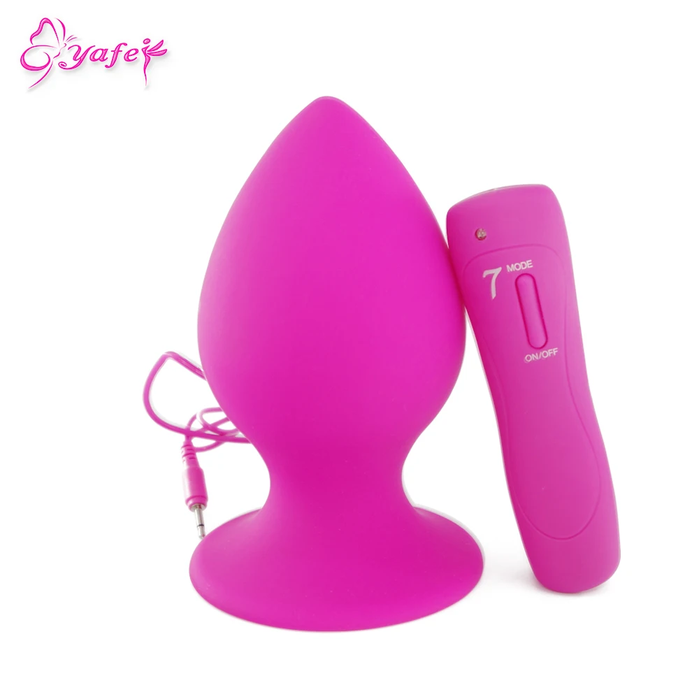 XXL Анальный вибратор 7 скоростей беспроводной дистанционный контроль силикон