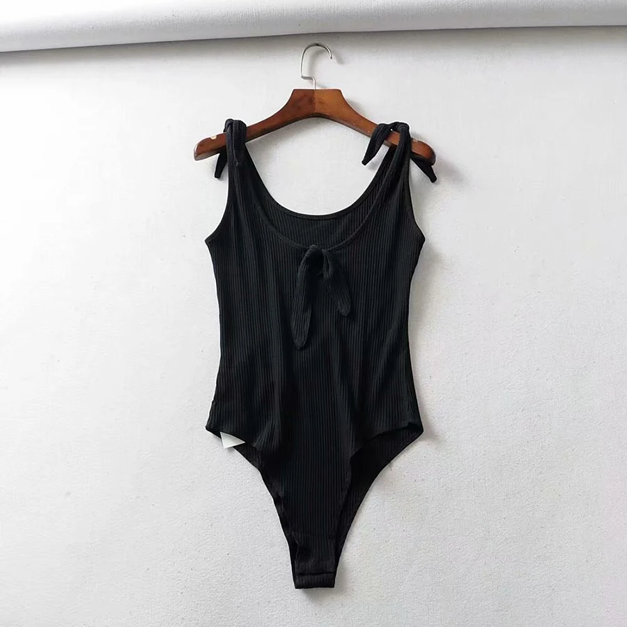 Primal женские боди без рукавов сексуальный однотонный ремень Глубокий v костюм