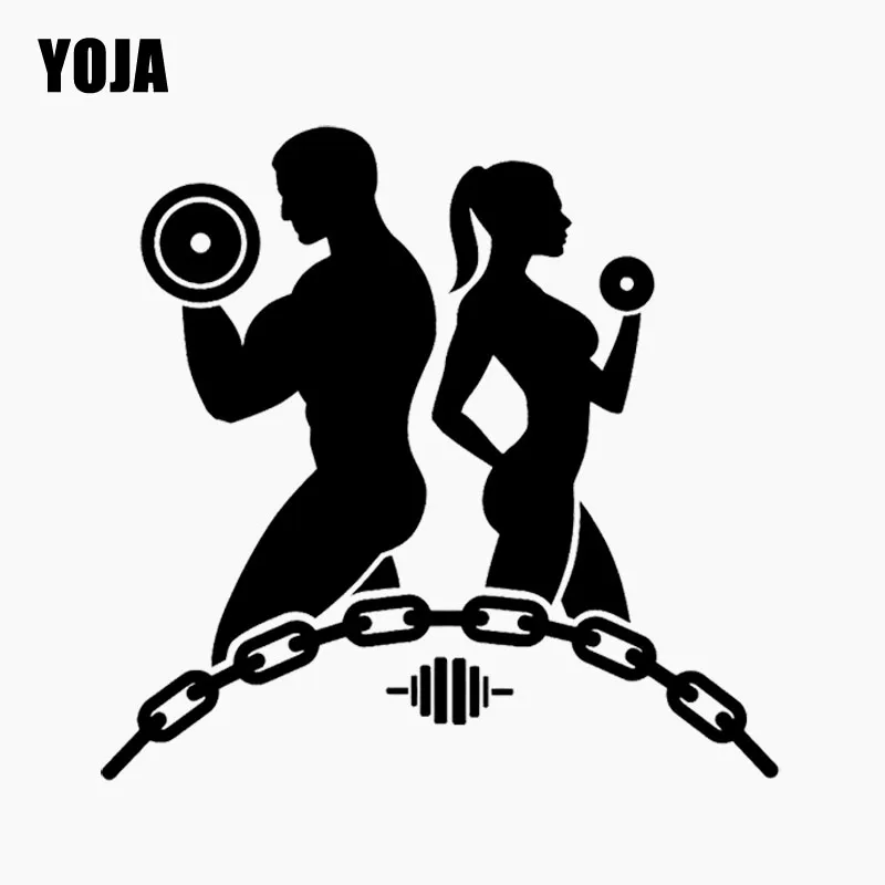 YOJA 52 см * 49 9 крутая Настенная Наклейка ПВХ гостиная спальня Тяжелая атлетика