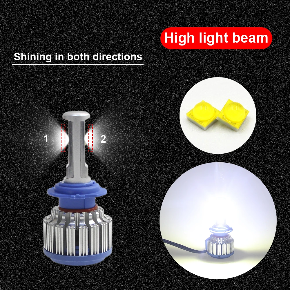 KEIN car H7 LED 70W 7000lm Headlight led h7 Auto Bulb Headlamp fog Light Lamp 12V 24V Vehicle External lights 6000K white | Автомобили и