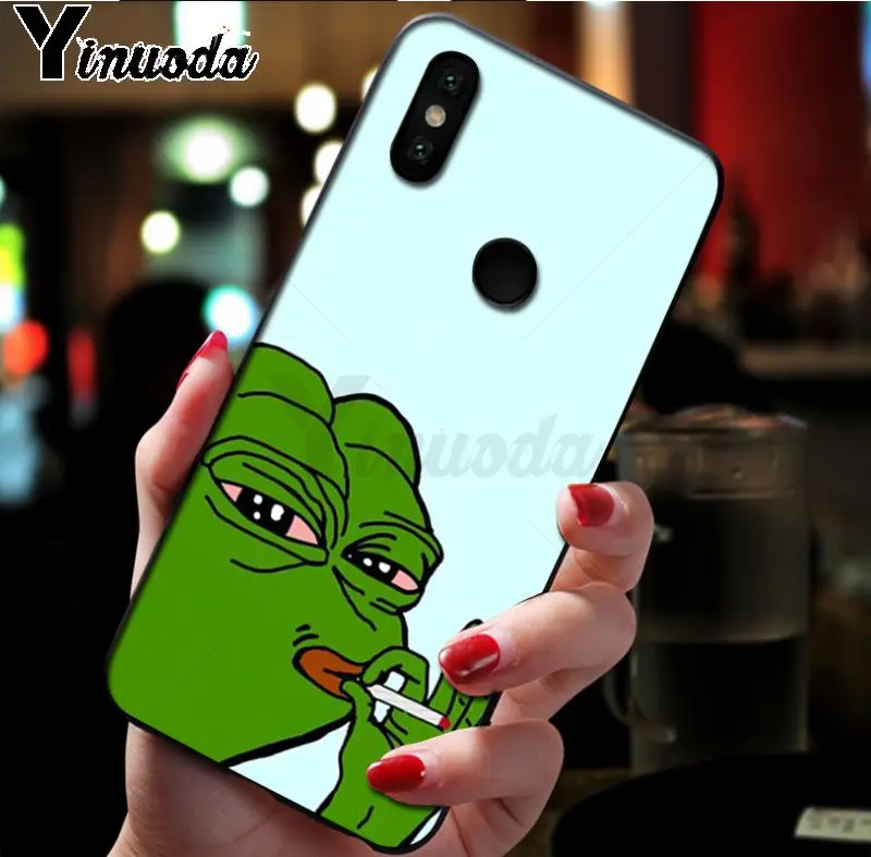 Ynuoda Милая лягушка мем Colforful телефон Accessfories чехол для xiaomi mi 8se 6 note2 note3 redmi 5 plus note5