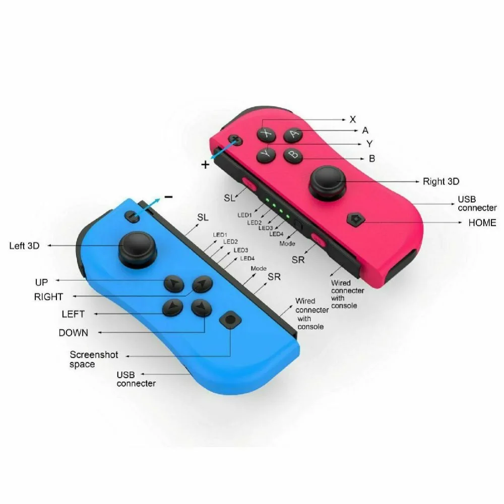 10 шт. беспроводной игровой контроллер Joy-con с Bluetooth | Электроника