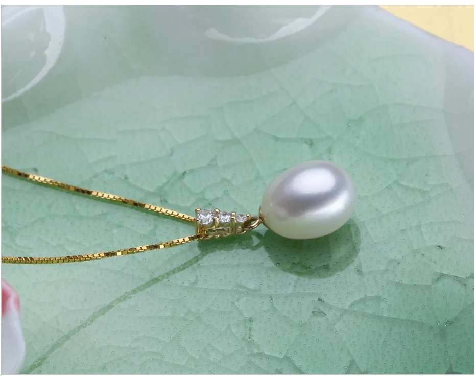 FENASY 18 K золотой кулон Ювелирные изделия из жемчуга ожерелья и подвески для любителей ювелирные изделия из жемчуга Подвески отправить S925 Серебряные ожерелья