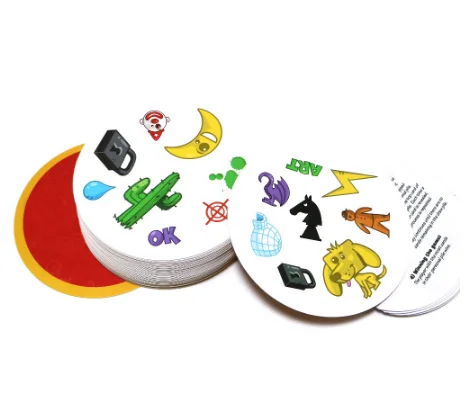 Only cards Настольные 55 карт игры Piont it out Вечерние игры английский место для детей как это игральные товары версия Большинство классических карт игры Лидер продаж - Цвет: Only cards
